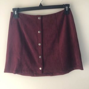 Jack by BB Dakota Maroon Skirt, NEW WITH TAGS, Size Medium
